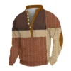 Men's Corduroy Cardigan 6-button Long-sleeved Sweatshirt - Image 7