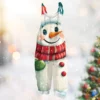Women's Vintage Casual Print Loose Christmas Jumpsuit Shoulder Strap - Image 34