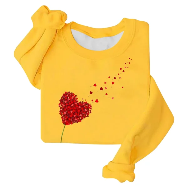 Women's Fashion Printed Long Sleeve Loose Round Neck Sweatshirt Top - Image 34