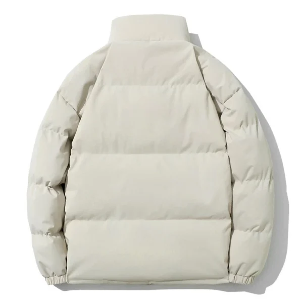 Men's stand collar thick coat thermal - Image 3