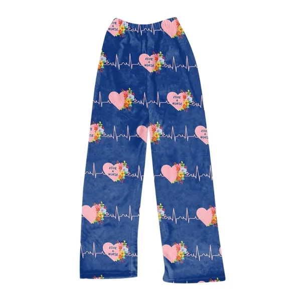 Women Winter Plaid Pants Full Length Long Trousers Sports Pants - Image 5