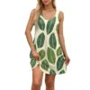 Women's Casual Fashion U-neck Sleeveless Print Dress - Image 6