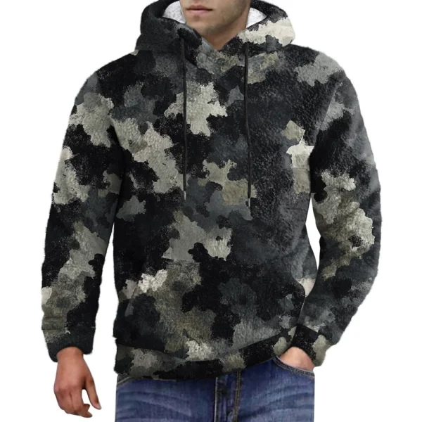 Hooded Sports Tracksuit Unisex Running Outfits Long Sleeve Pullover Hoodies - Image 17