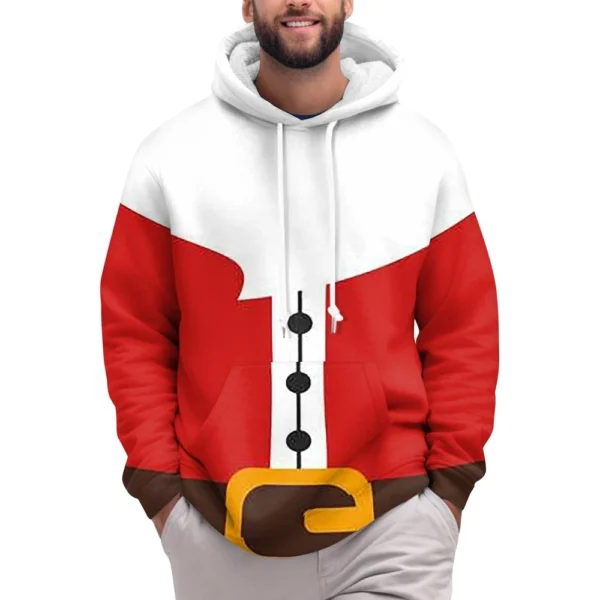 Hooded Sports Tracksuit Unisex Running Outfits Long Sleeve Pullover Hoodies - Image 3