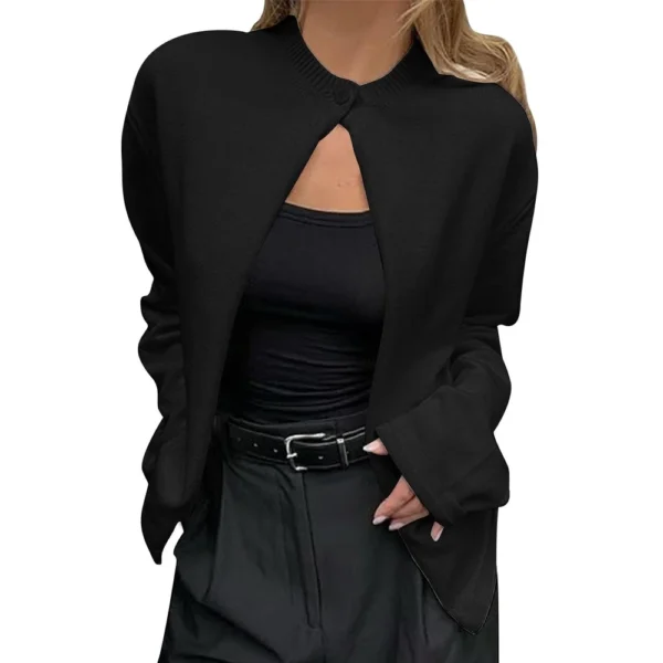 Women's Cardigan Sweaters Front Button V-Neck Lightweight Knit Cardigans - Image 13