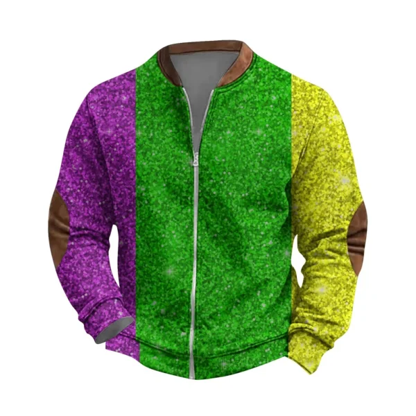 Men's Retro Casual Gradient Printed Sweatshirt - Image 3