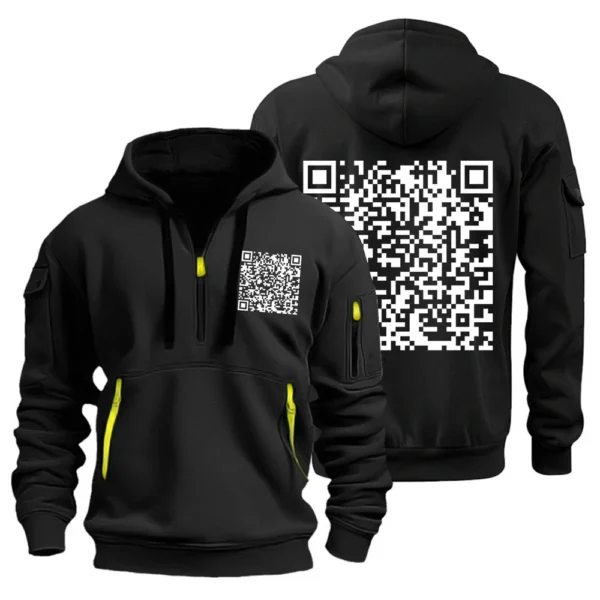 Men's Printed Sweatshirt Hoodie Zipper Arm Pocket Cardigan Men's Sports Large - Image 13