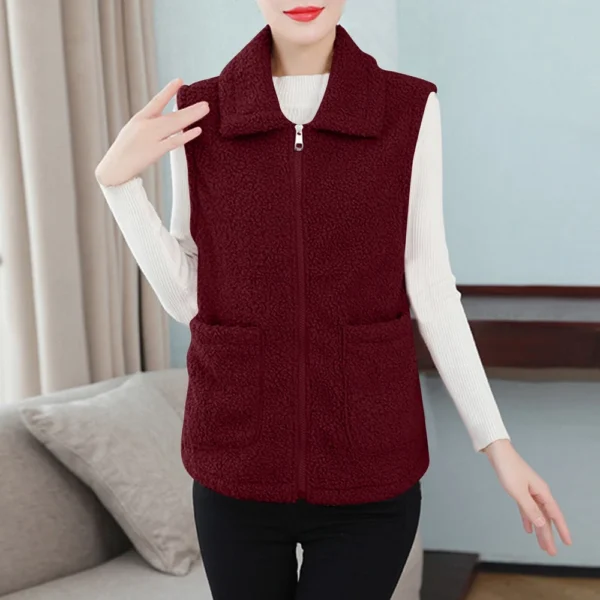 Women's Fall And Winter Temperament Lamb's Wool Thickened And Padded Warm Plus - Image 43