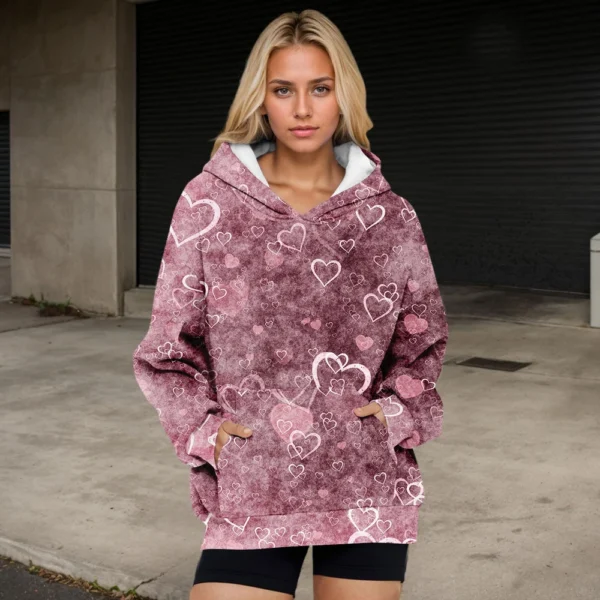 Womens Oversized Sweatshirts Fleece Hoodies Long Sleeve Shirts Pullover Fall - Image 25