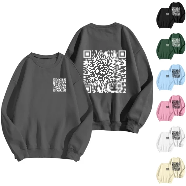 Men's And Women's Casual Fashion Sweatshirt Printed Pullover Sweatshirt