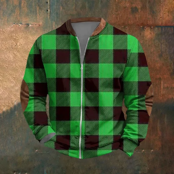Men'S Retro Casual Sportswear With Open Zipper Sweatshirt Jacket - Image 19