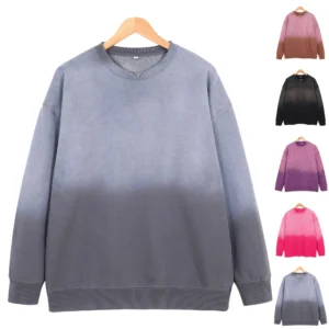 Fall And Winter 370g Heavy Washed Wool Loose Hoodie  Batik To Do Old Hoodie