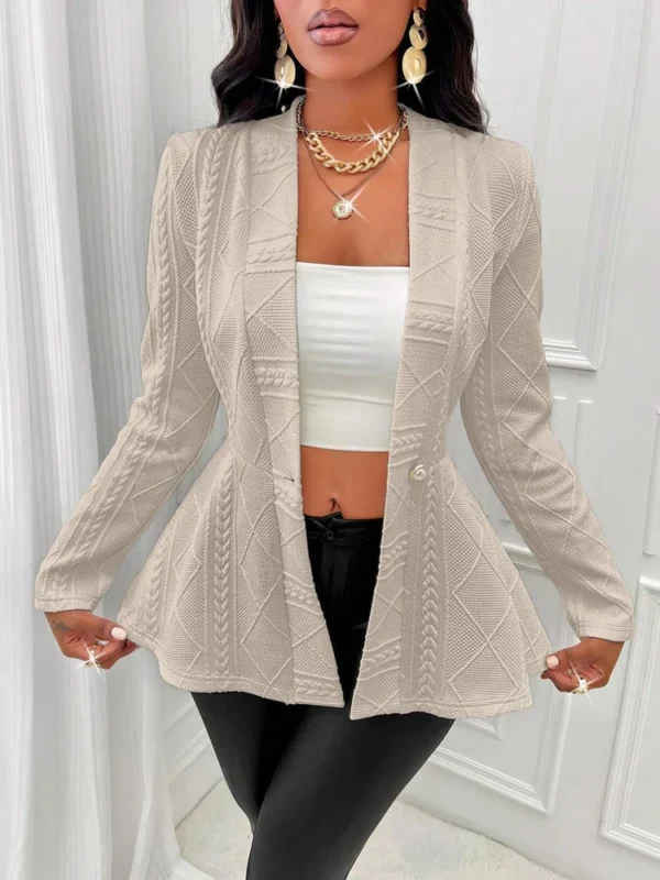 Black suit long sleeve jacket women - Image 12