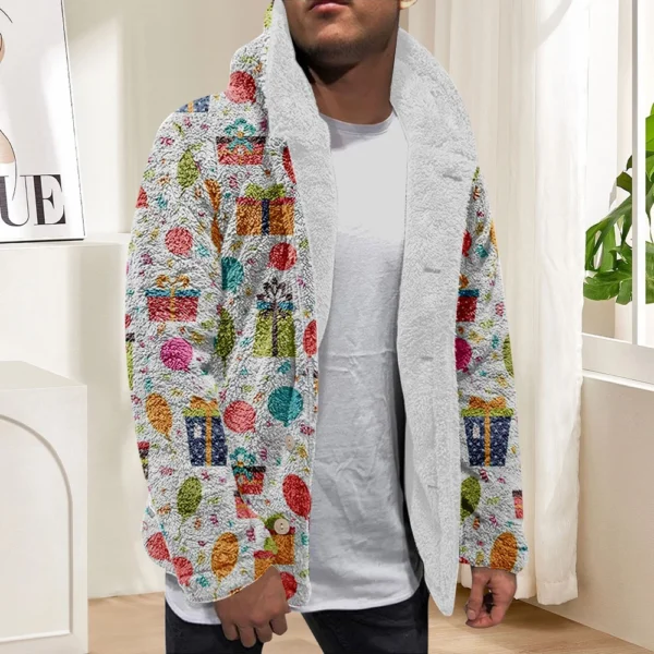 Men'S Winter Zipper Hooded Fleece Sweatshirt With Patch Pocket Casual Jacket - Image 13
