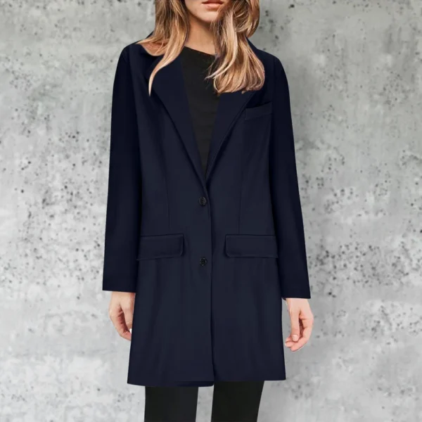 Jacket For Women Casual Plus Size Coat Winter Business  Solid Color Suit Jacket - Image 25