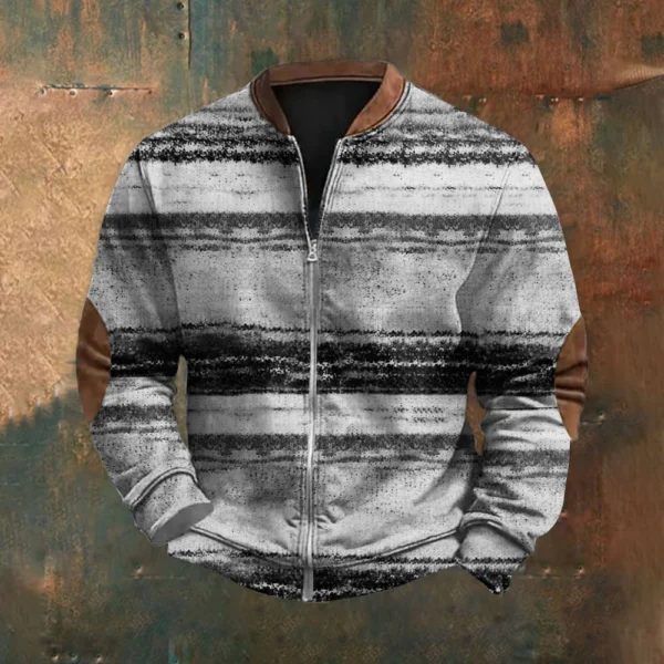 Men's Retro Casual Gradient Printed Sweatshirt - Image 19