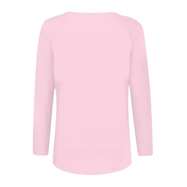 Women's Comfortable V-Neck Printed Long Sleeved Top Christmas Casual T-Shirt - Image 12