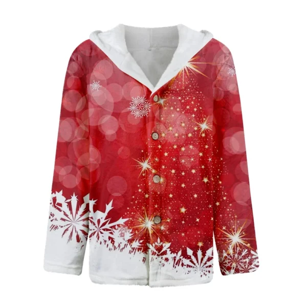 Men'S Winter Zipper Hooded Fleece Sweatshirt With Patch Pocket Casual Jacket - Image 12