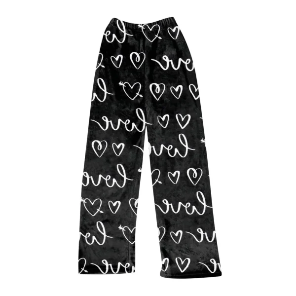 Women Winter Plaid Pants Full Length Long Trousers Sports Pants - Image 9