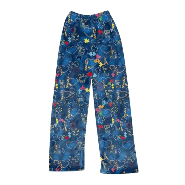 Women Winter Plaid Pants Full Length Long Trousers Sports Pants - Image 5