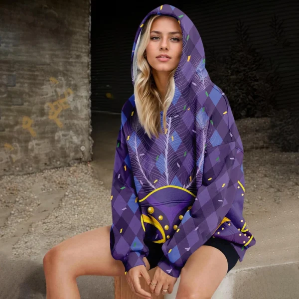 Womens Oversized Sweatshirts Fleece Hoodies Long Sleeve Shirts Pullover Fall - Image 12