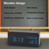 Digital Alarm Clock For Bedroom - Wooden Desk Clock With Date, Day Of The Week - Image 9