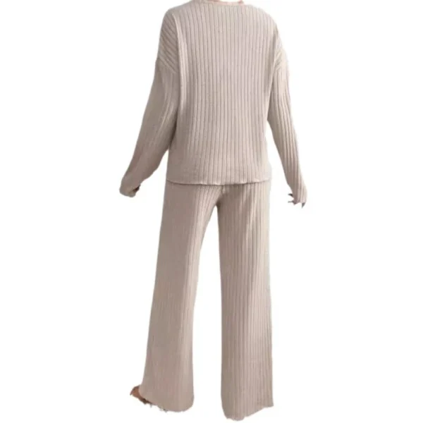Long Sleeve Suit V-Neck Loose Casual Suit Women - Image 5