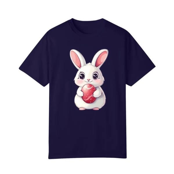 Happy Easter Women's Fashion Printed Round Neck Short Sleeve T-Shirt Pullover - Image 23