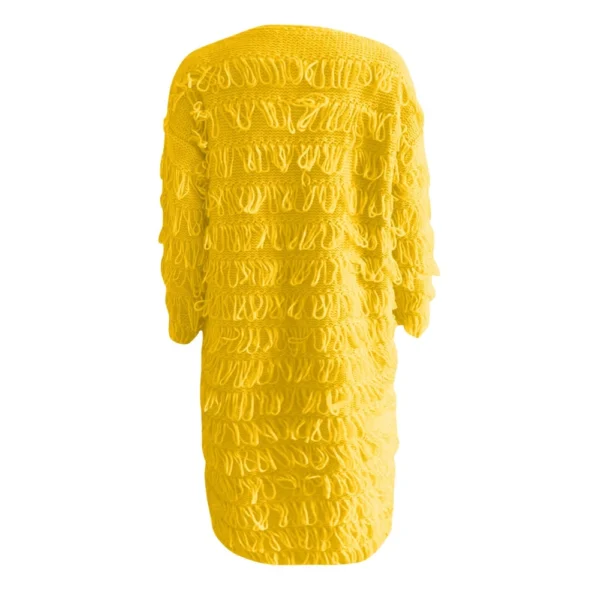 Women's 2024 Fashion Casual Open Front Chunky Cable Knit Sweaters Coats - Image 9