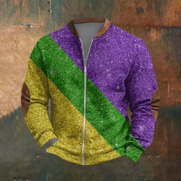 Men's Retro Casual Gradient Printed Sweatshirt - Image 31