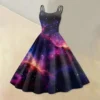 Women's Fashion  Printed Sexy Strapless Gothic Cocktail Dress Punk, Vintage - Image 31