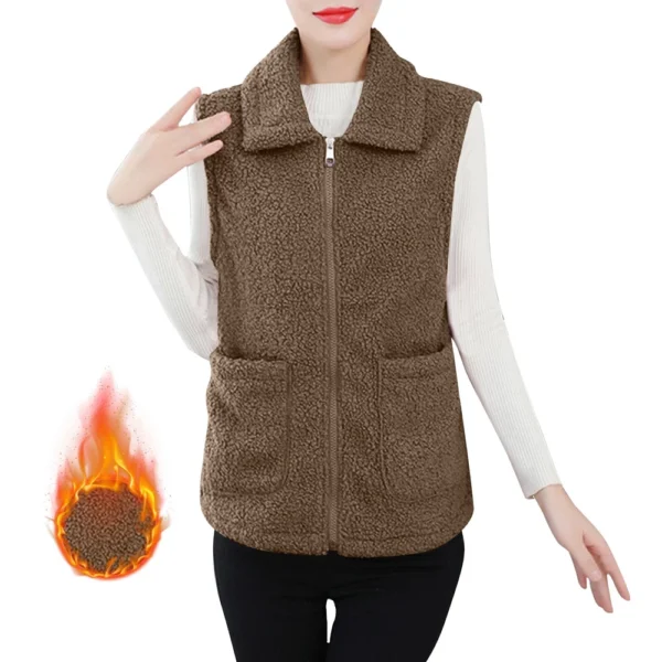Women's Fall And Winter Temperament Lamb's Wool Thickened And Padded Warm Plus - Image 23