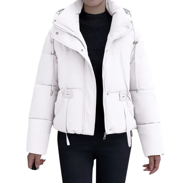 Women's Winter Coat Warm Jacket With Hooded Women Thicken Lightweight Coats - Image 5