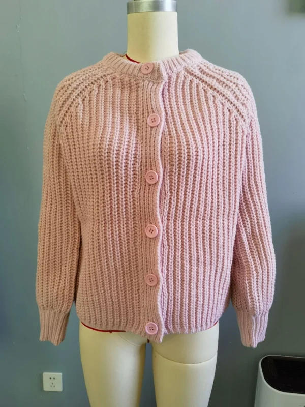 Women's casual crew-neck long-sleeved sweater - Image 8
