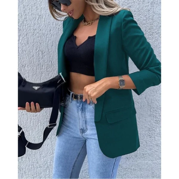 Printed one-piece long-sleeved blazer - Image 6