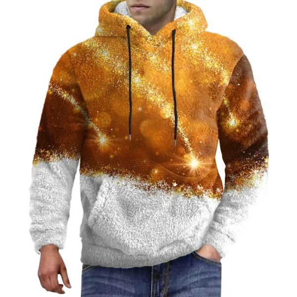 Men's Standing Collar Sweatshirt Is Outdoor Casual Sweaters Tops - Image 20