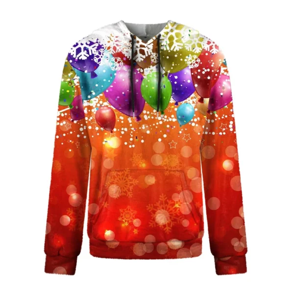 Hooded Sports Tracksuit Unisex Running Outfits Long Sleeve Pullover Hoodies - Image 9