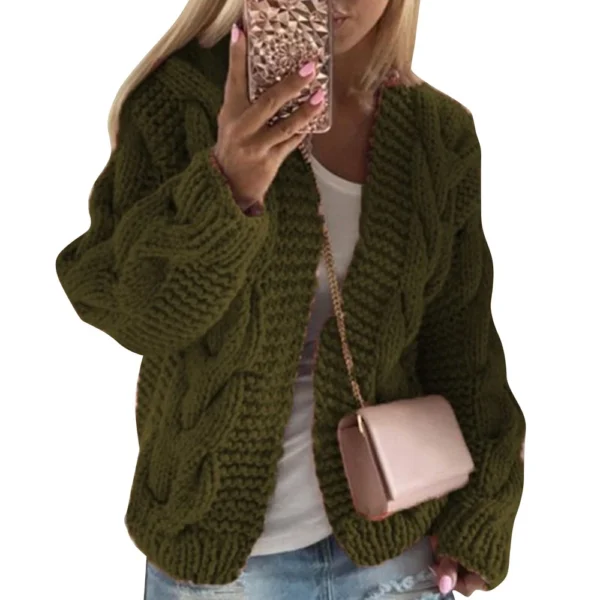Women's Fashion Casual  Knit Cardigan Sweater - Image 22