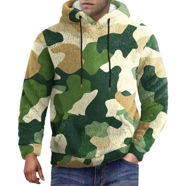 Hooded Sports Tracksuit Unisex Running Outfits Long Sleeve Pullover Hoodies - Image 22