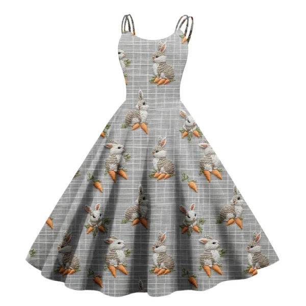 Women's Sundresses Summer Easter Casual Loose Printed Dresses Fashion Dress - Image 19