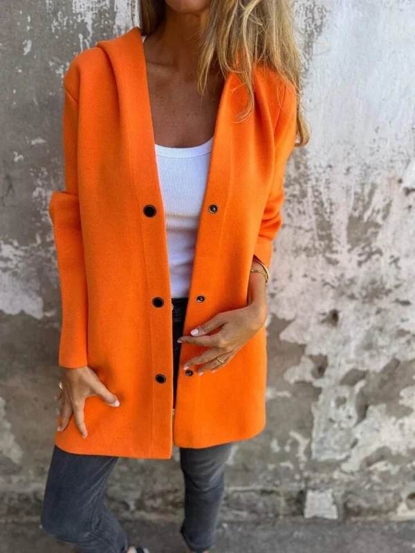 Women's jacket solid color casual jacket - Image 8