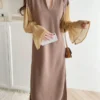 Loose splicing dress long dress - Image 10