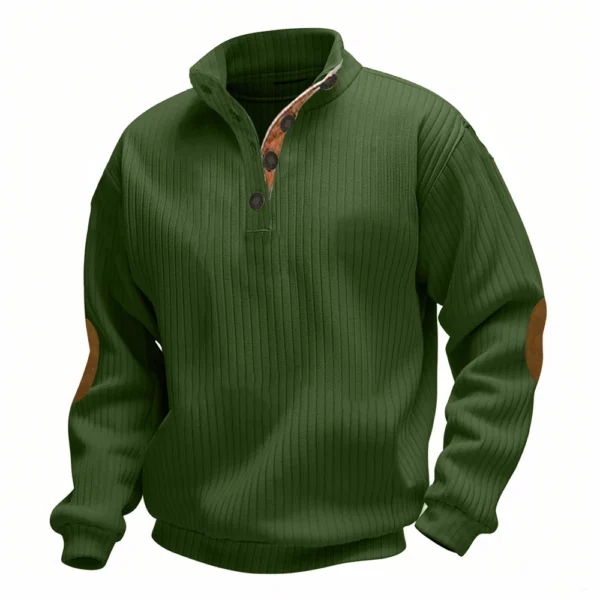 Spring And Men's Standing Collar Sweatshirt Is Outdoor Casual Sweaters Tops - Image 13