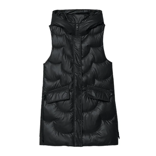 Women's Fashion  Winter Disposable Cotton Vest Mid-length Versatile Slim Fit - Image 12