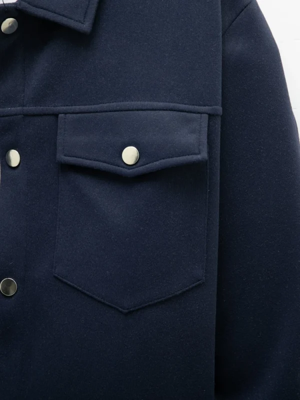 Casual men's slim jacket with lapel single breasted solid color - Image 16