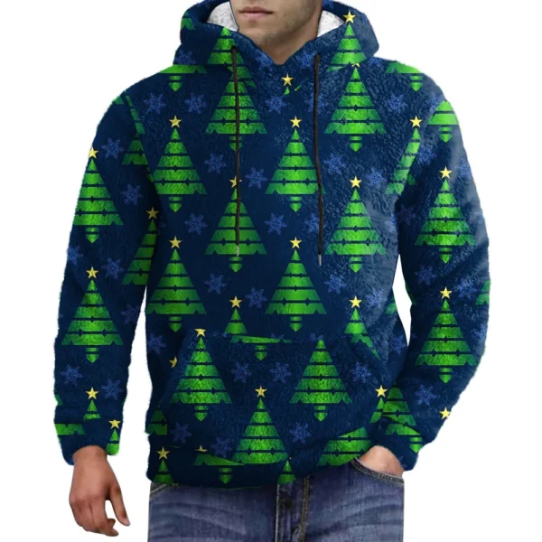 Men's Standing Collar Sweatshirt Is Outdoor Casual Sweaters Tops - Image 14