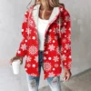 Women's Coat Casual And Fashionable Composite Thick And Warm Printed Hooded - Image 34