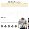 Men's Printed Sweatshirt Hoodie Zipper Arm Pocket Cardigan Men's Sports Large - Image 21