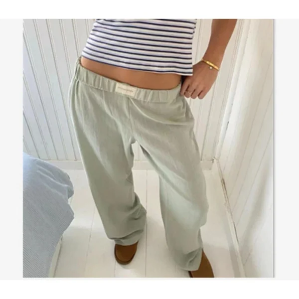 Women's Striped Wide Leg Pants Casual Pants - Image 16