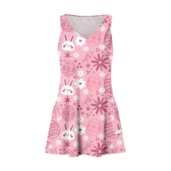 Women's Fashion Casual Printed Easter Loose Dresses Sundresses Summer Dress - Image 11